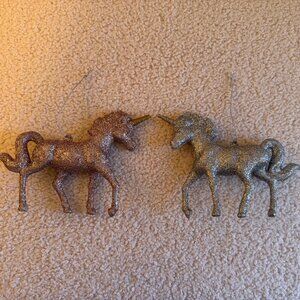 Set of 2 Wondershop Glitter Unicorn Ornaments
